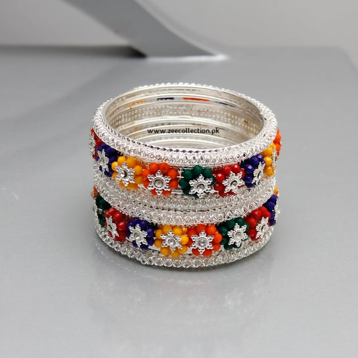 Mahari Multi Flowers Bangles