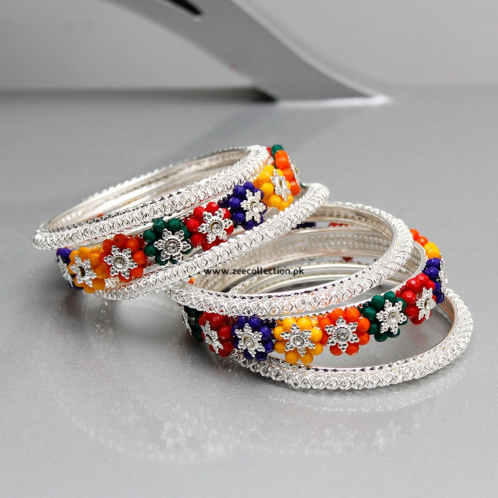 Mahari Multi Flowers Bangles