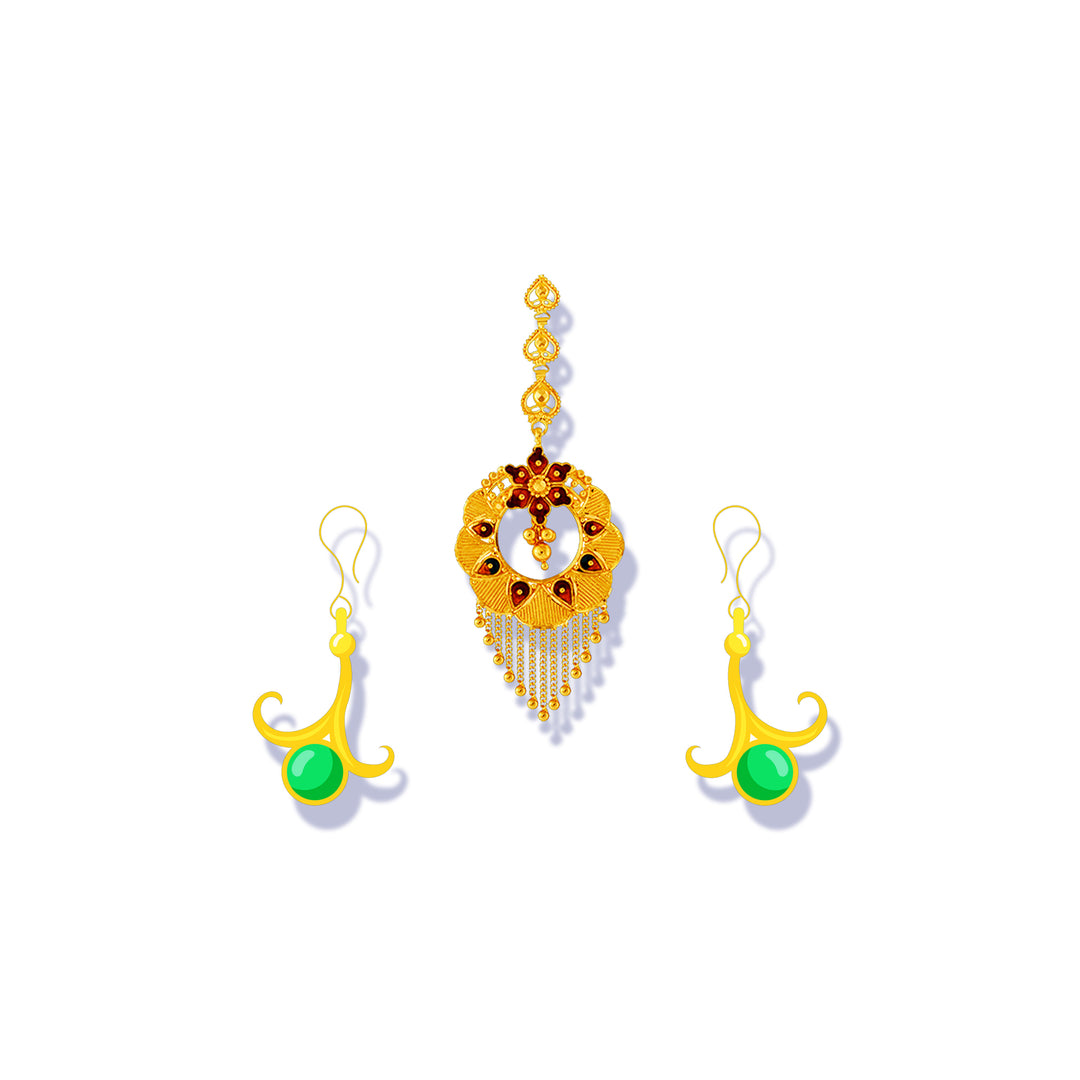 Earrings With Tekka