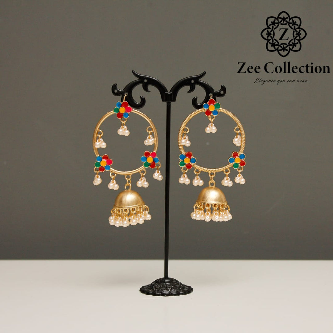 Multi Flower Jhumki