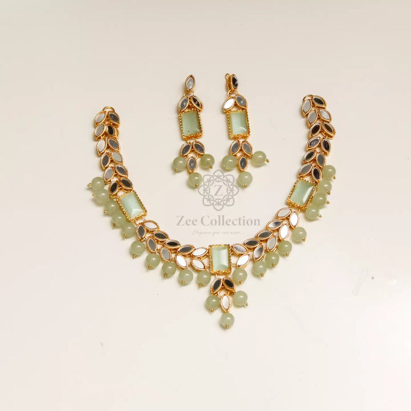 Leaf Kundan Set