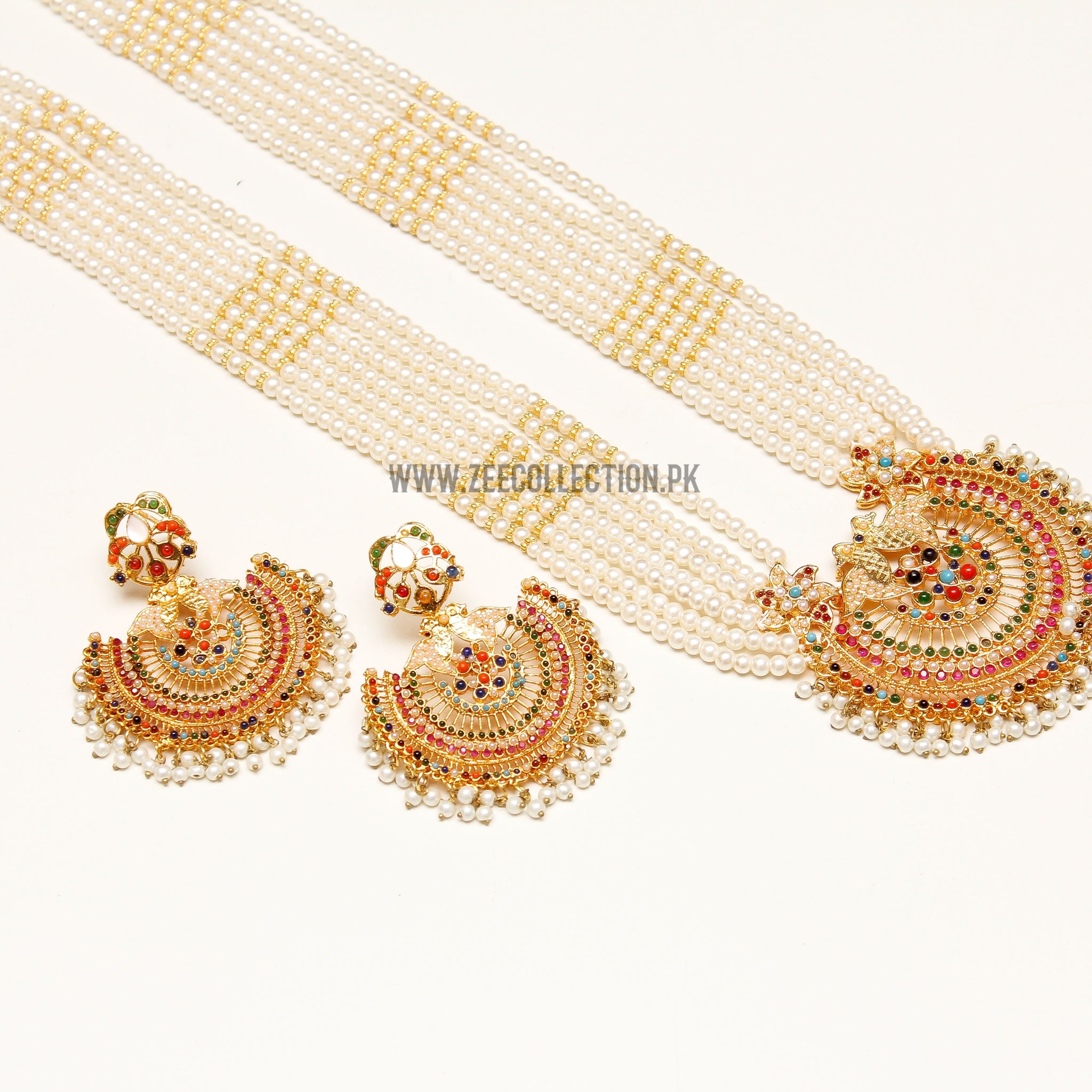 Peacock Mala Set