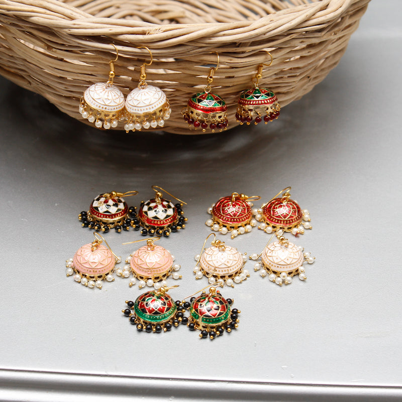 Monaliza Hand work Menna jhumki