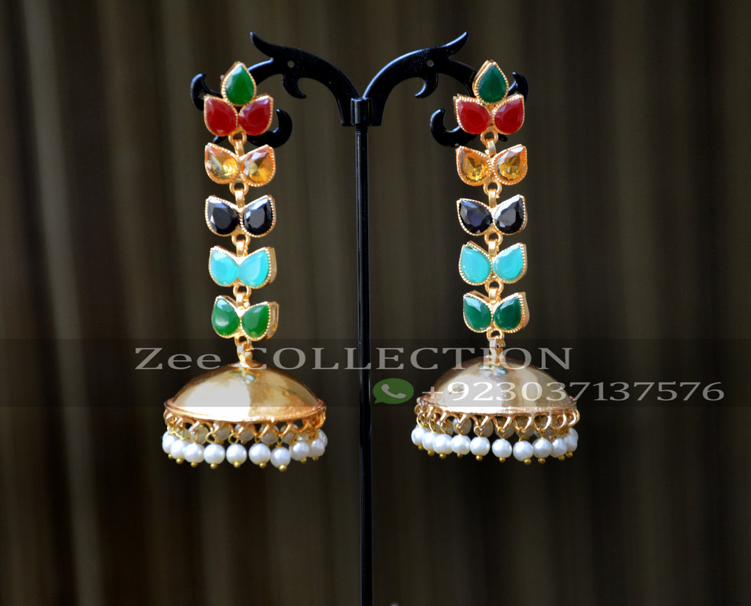 Kubra Leaf jhumka
