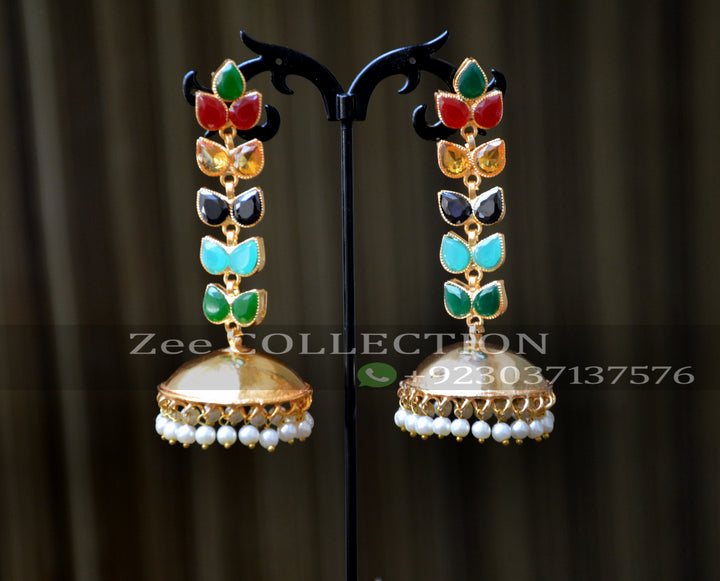Kubra Leaf jhumka