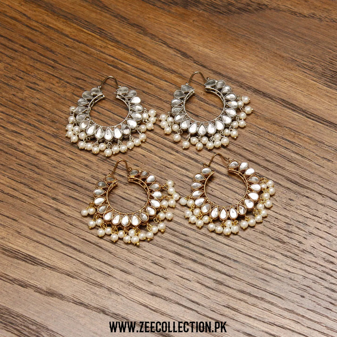 Double sided Kundan Bali