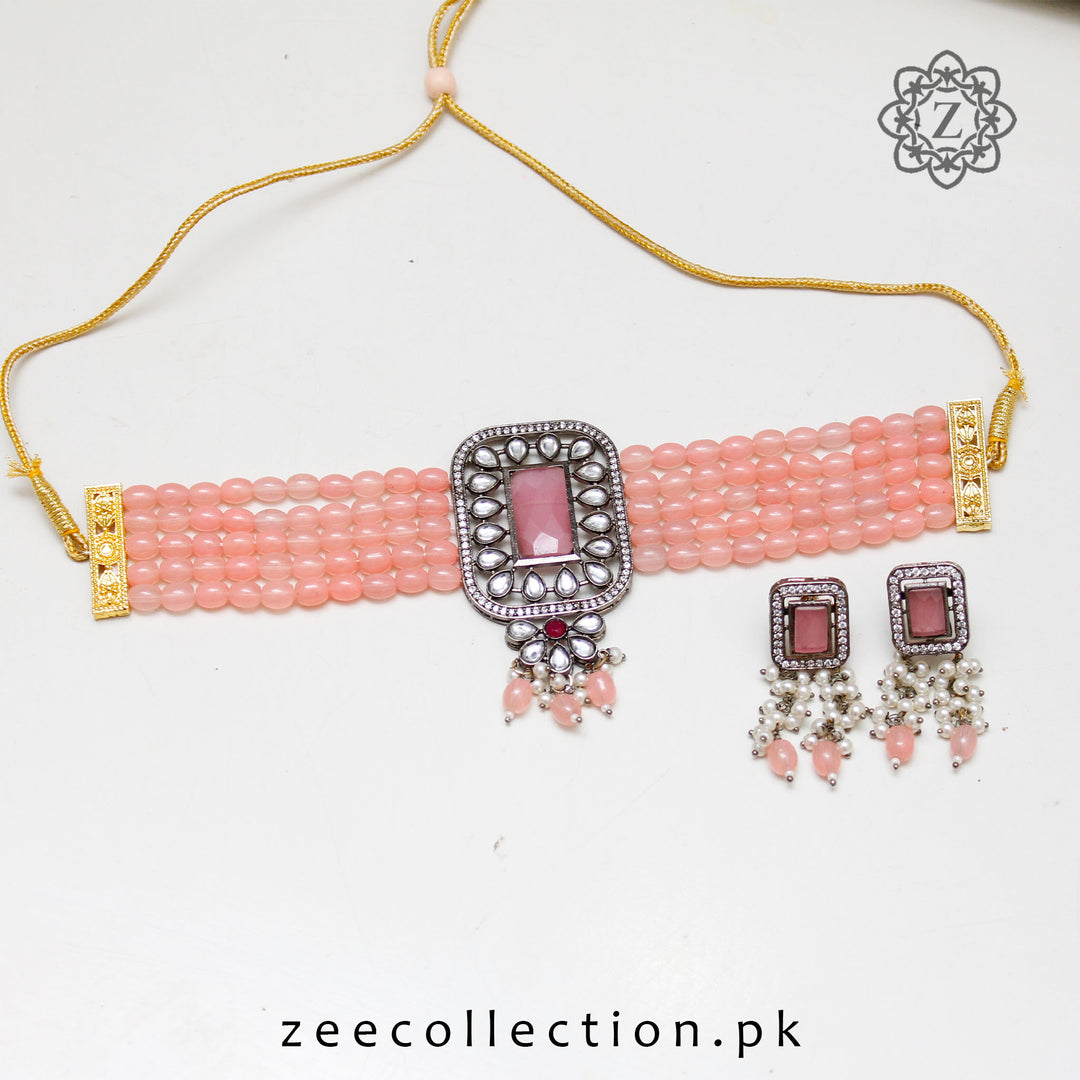 Momanah Choker Set - Silver Base