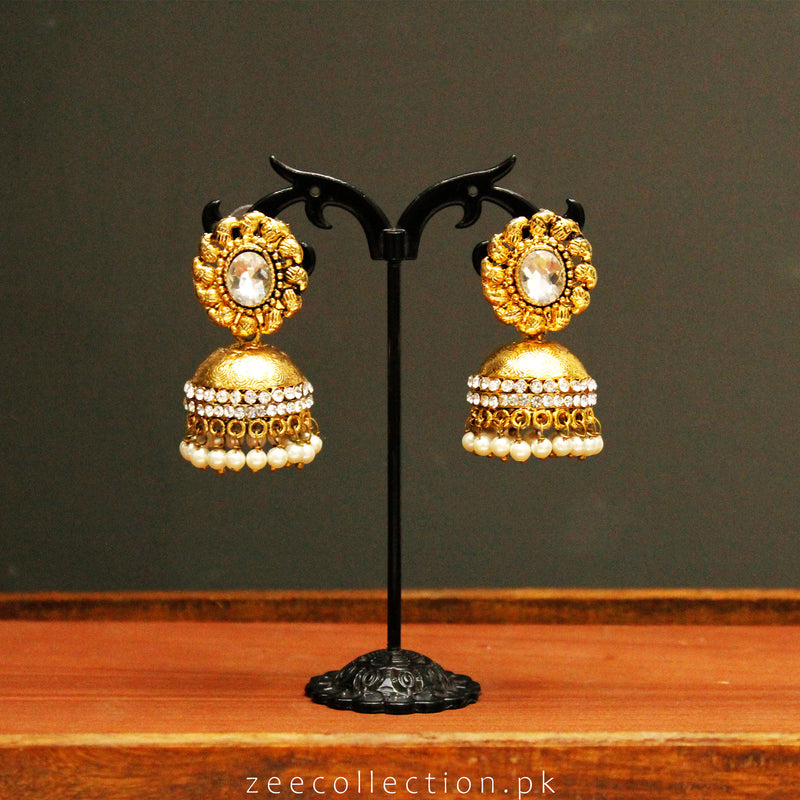 Drop Stone Jhumki