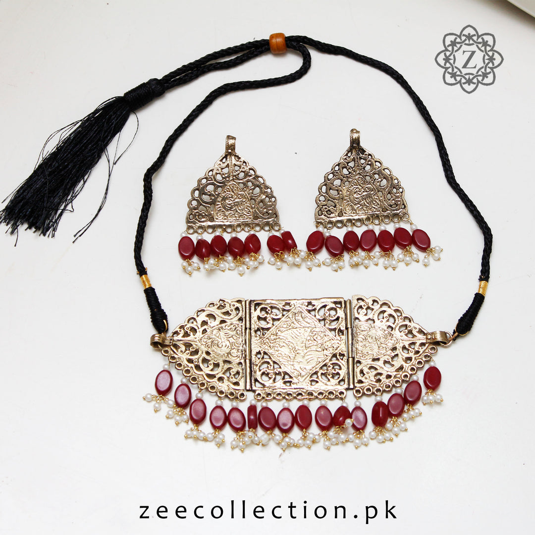 Traditional Antique Afghani Choker Set