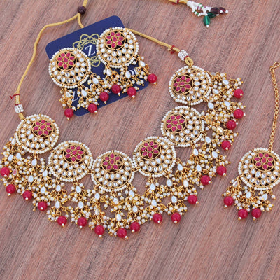 Hasna Necklace with Bindi Set - Zee Collection pk
