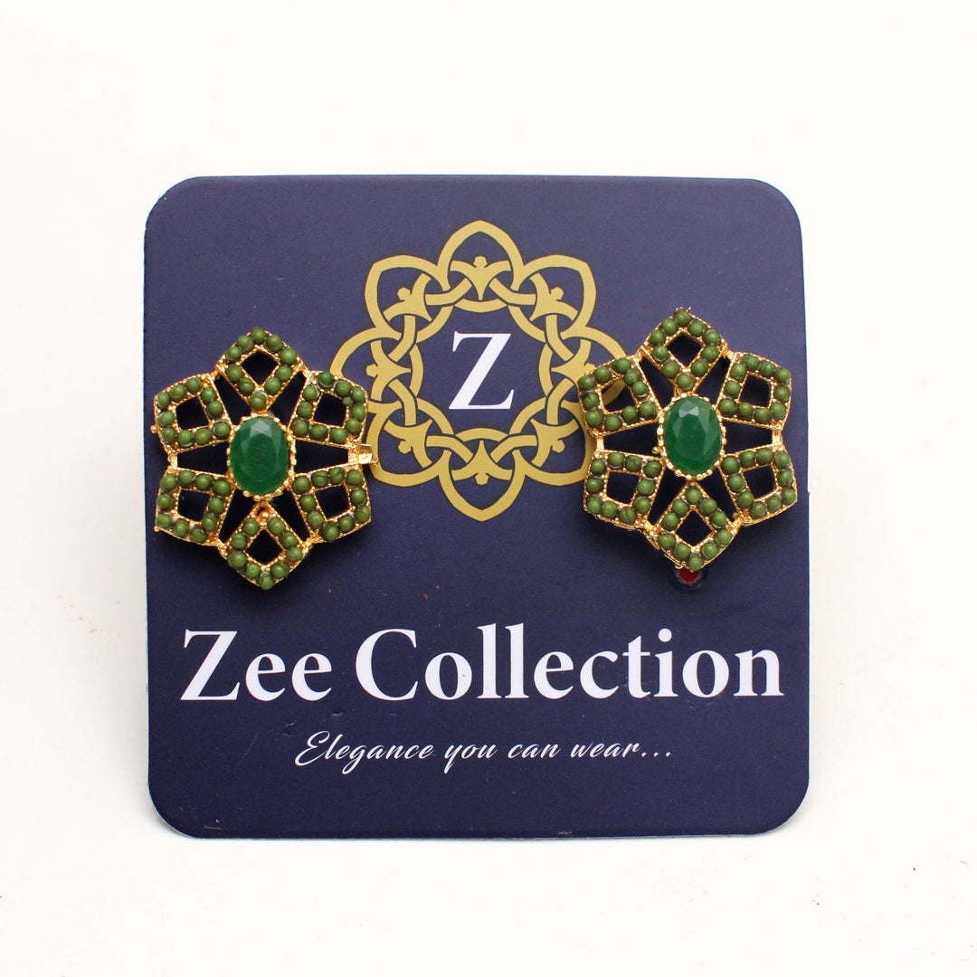 Hexagon Ear Studs - Zee Collection pk