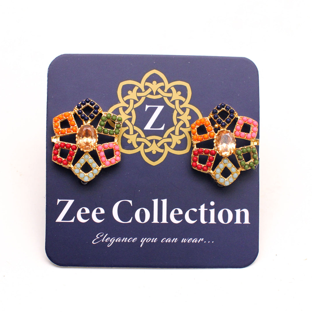 Hexagon Ear Studs - Zee Collection pk