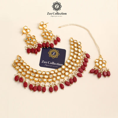 Salina Kundan Necklace Set - Zee Collection pk