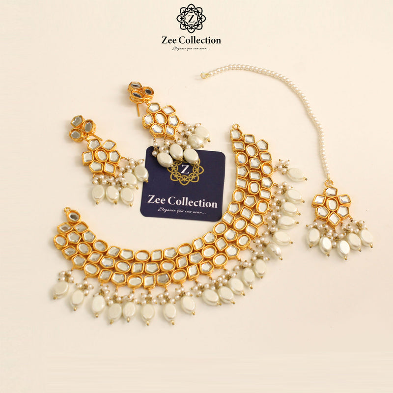 Salina Kundan Necklace Set - Zee Collection pk