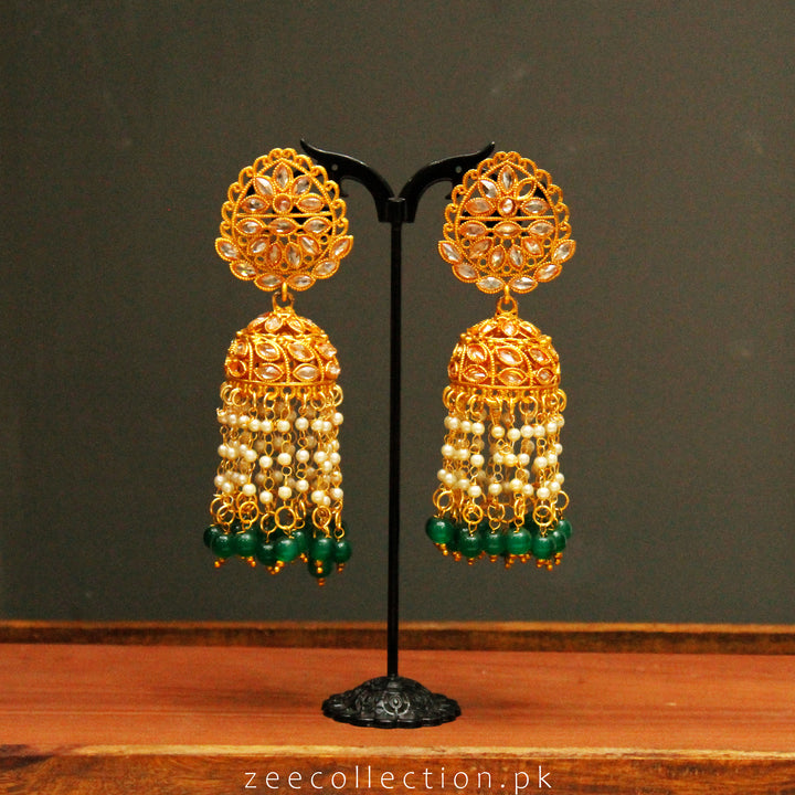 Drop Style Beaded Jhumki