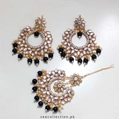 Haleema Earrings With Tekka