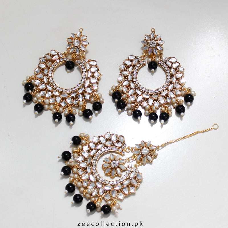 Haleema Earrings With Tekka