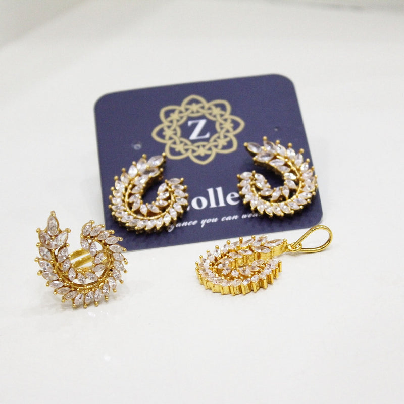 Leaf Locket Set - Zee Collection pk