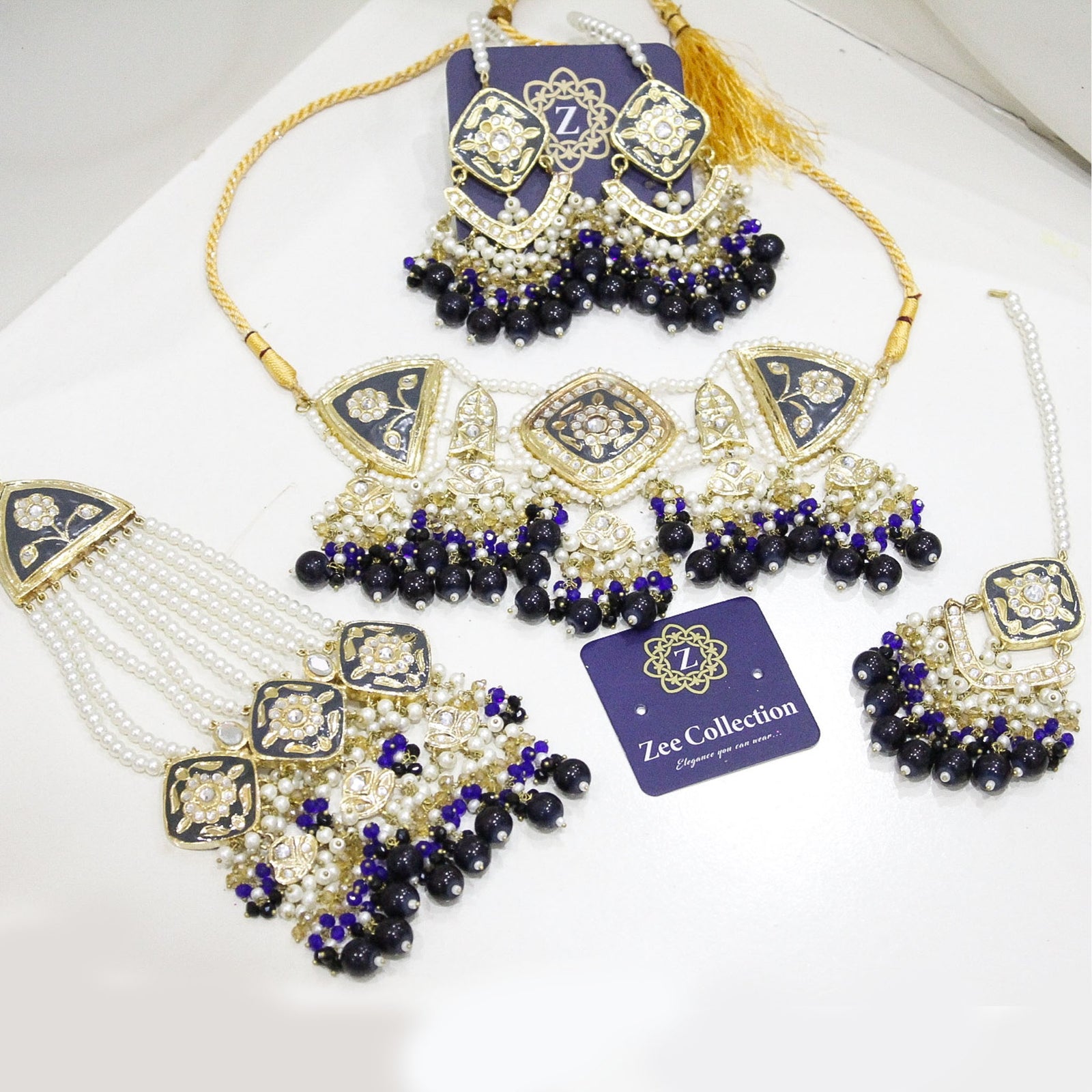 Inaya Bridal Set - Blue - Zee Collection pk