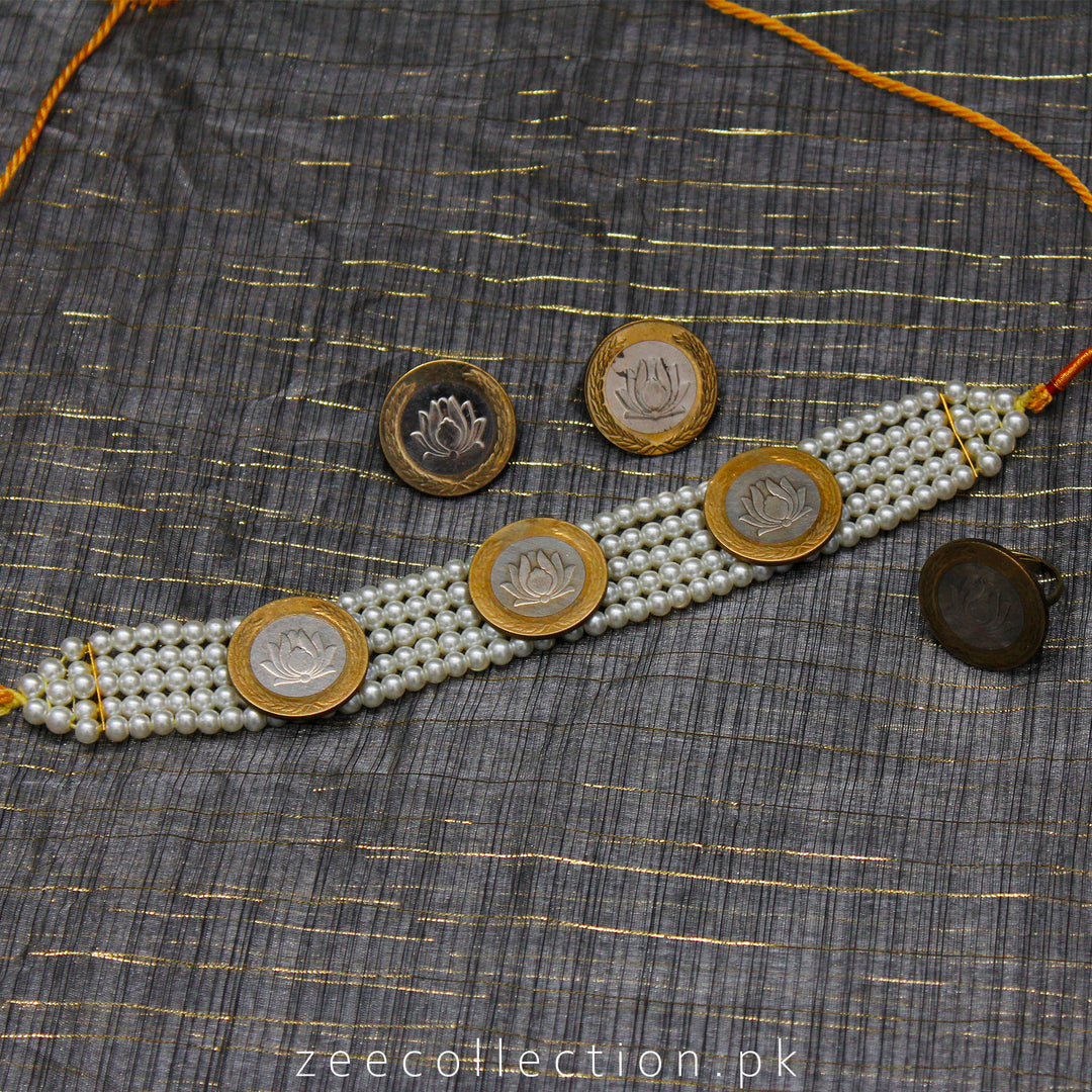 Lotus Coins Choker Set