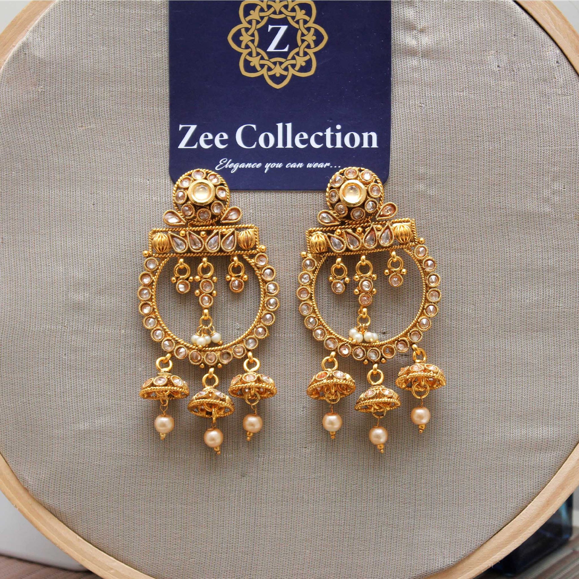 Polki Earrings - Zee Collection pk