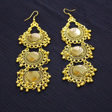 Three Step Mirror Earrings - Zee Collection pk