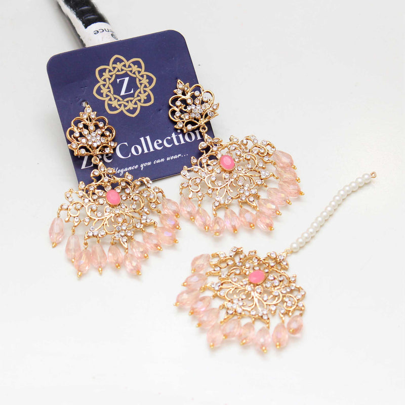 Phool Earrings With Tekka - Zee Collection pk