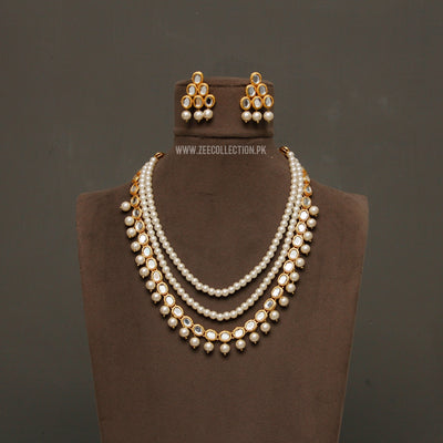 Ayeza kundan long necklace