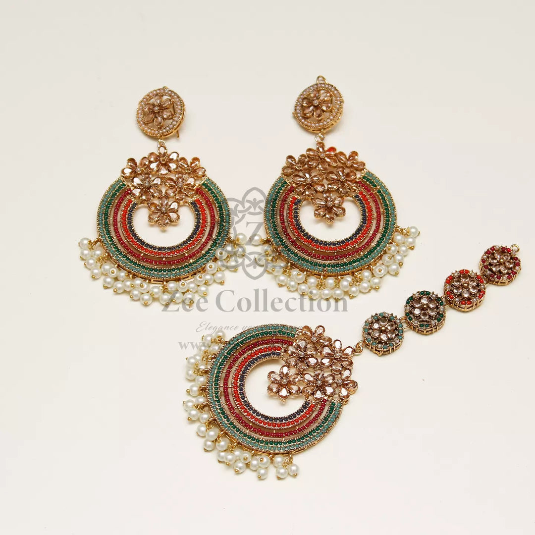 Asma Earrings with tekka