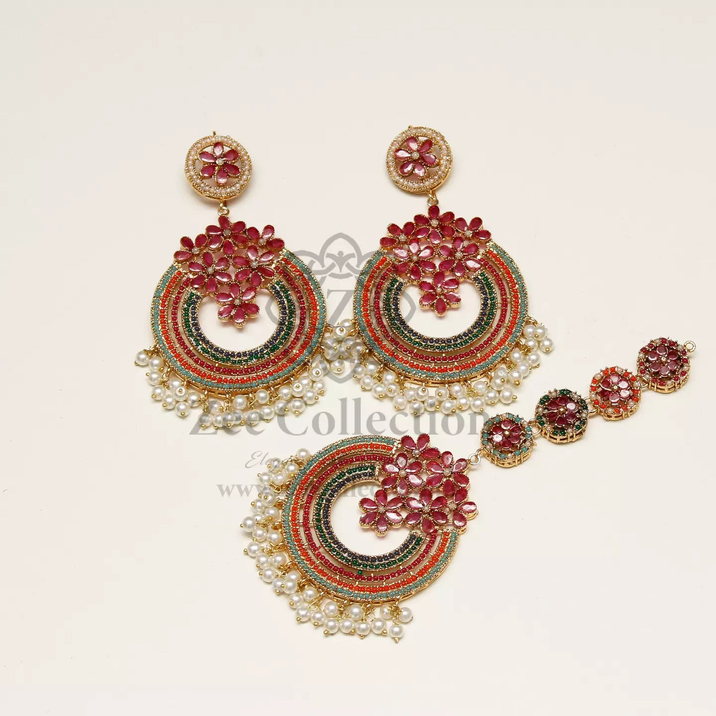 Asma Earrings with tekka