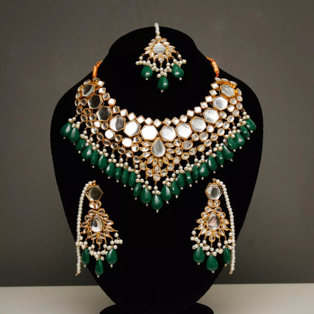 Aisha Bridal kundan Set