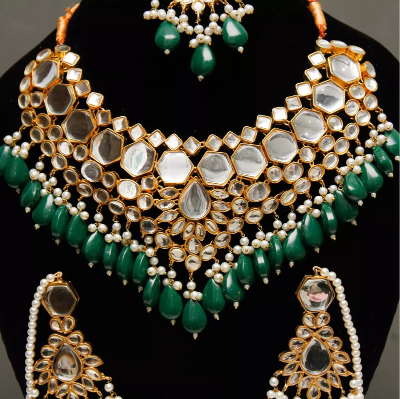 Aisha Bridal kundan Set