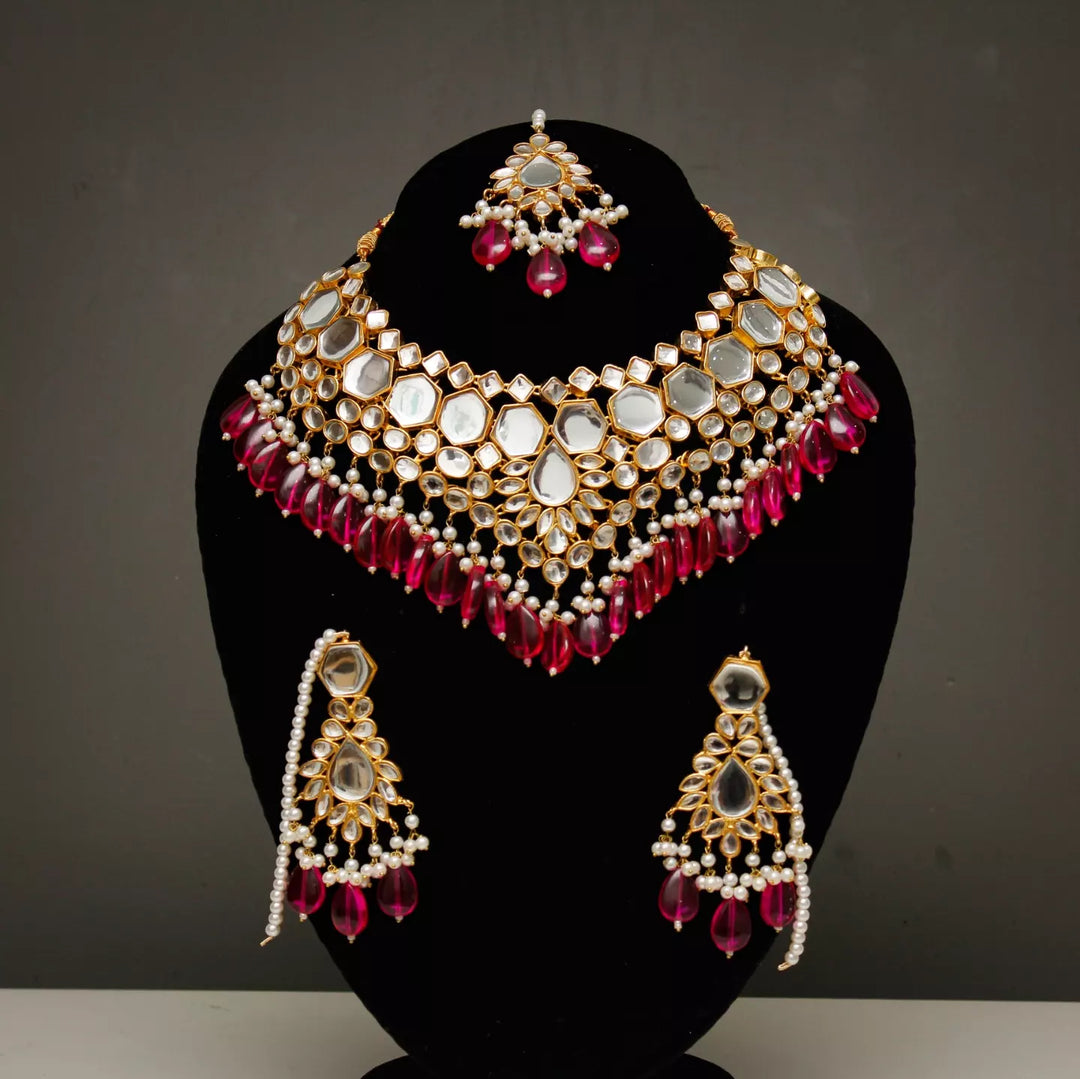 Aisha Bridal kundan Set
