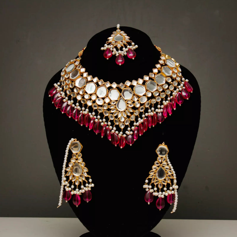Aisha Bridal kundan Set