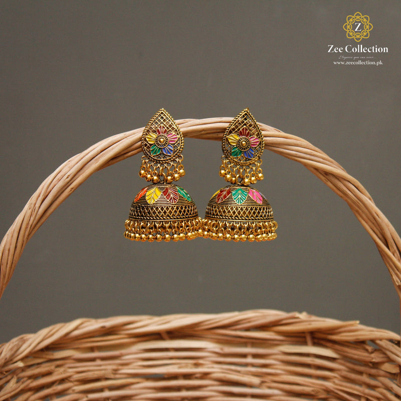 Multi Leaf jhumki