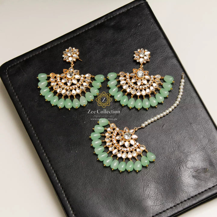 Noor E Mehfil Earrings With Tekka