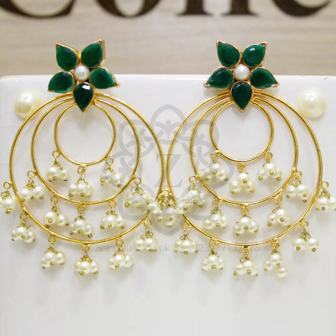 Flower hoop Earrings