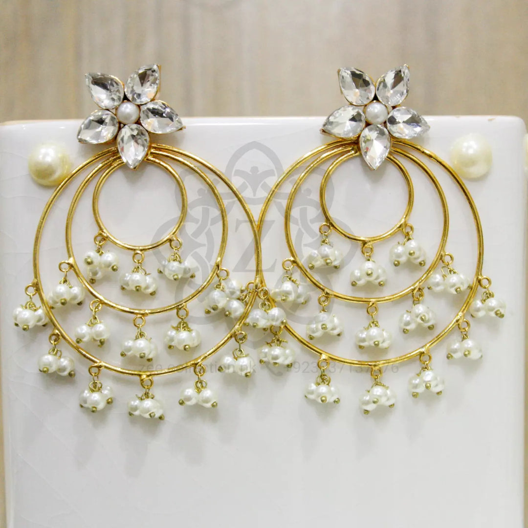 Flower hoop Earrings