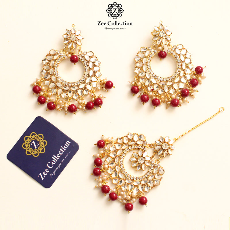 Haleema Earrings With Tekka