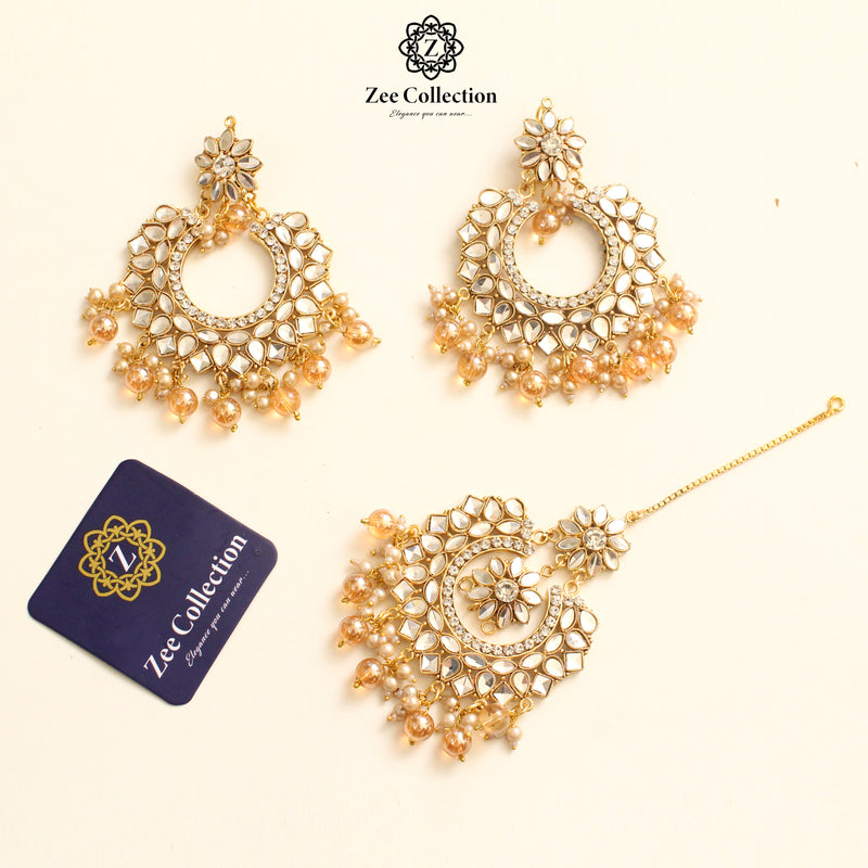Haleema Earrings With Tekka