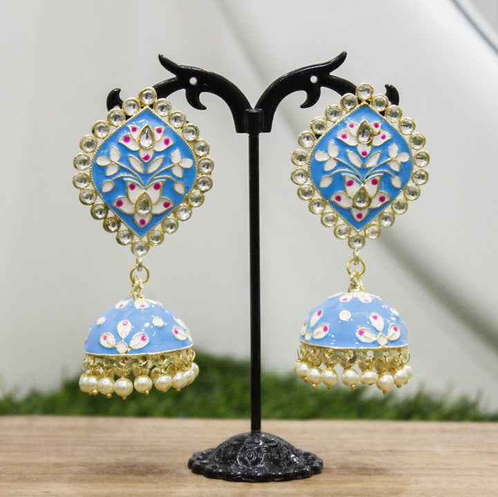 Indian Meenakari Jhumki - Zee Collection pk