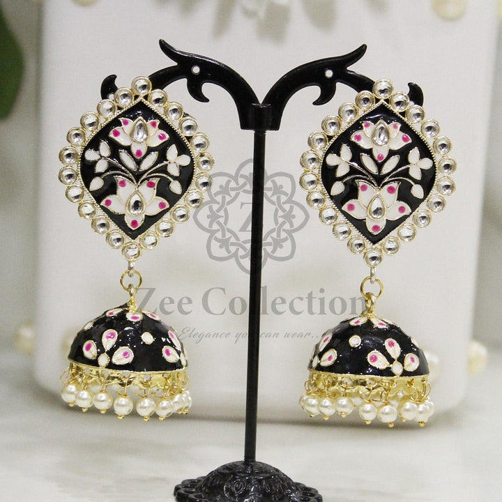 Indian Meenakari Jhumki - Zee Collection pk