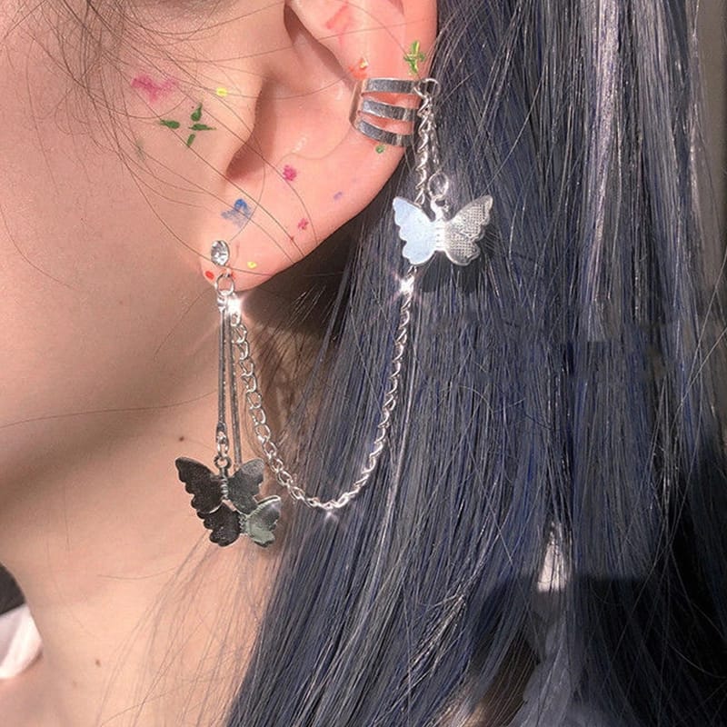 Butterfly Ear Cuff 2 Pieces
