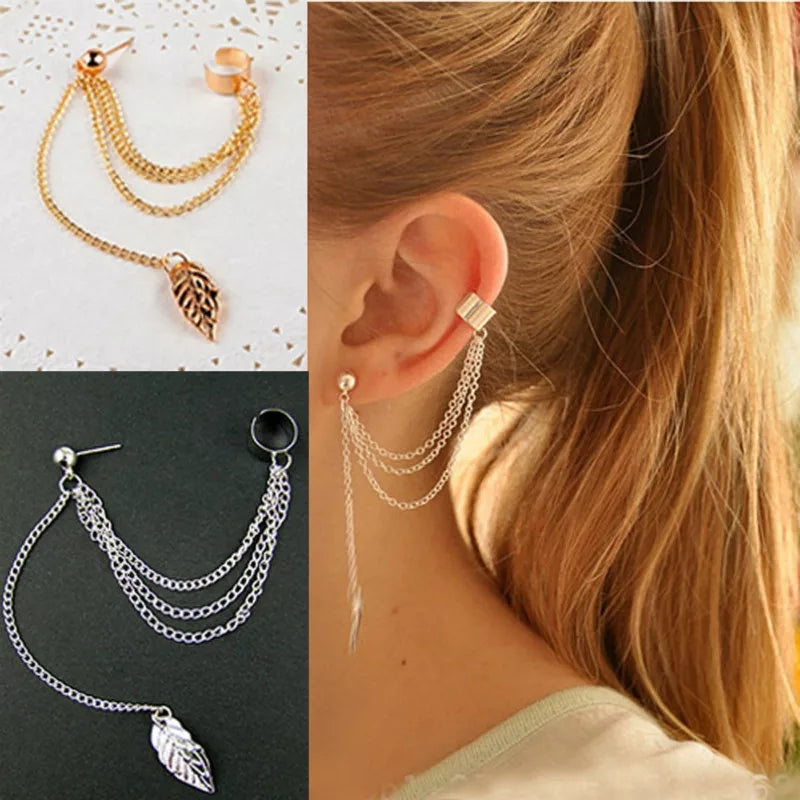 Leaf Ear Cuff 2 Pieces
